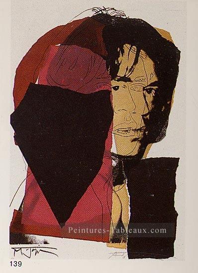 Mick Jagger 2 Andy Warhol Peintures à l'huile